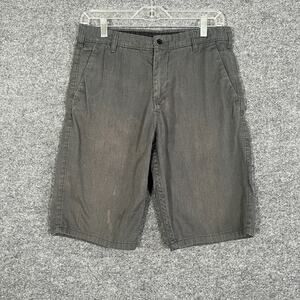 DC Shorts Mens 29 Gray‎ Chino Flat Front Casual Pockets Grunge Flaw